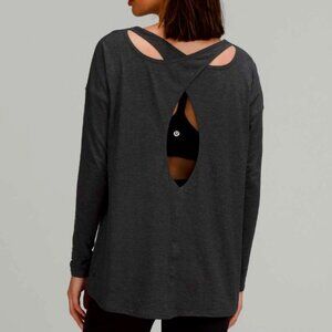 Hayden Black Back Into It Long Sleeve Shirt SZ MEDIUM - NEW!